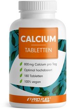 Calcium Tabletten 180x - optimal hochdosiert mit 800 mg 195 g (1er Pack)