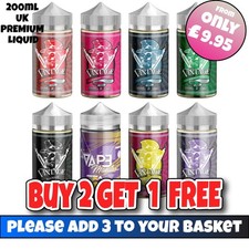 200ml Vintage E liquid Eliquid Vape Juice Flavour Vape Maestro Premium 70 30 VG