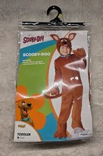 Spirit Halloween Toddler Scooby-Doo Costume - Plush Jumpsuit Gloves Size 3T-4T