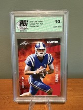 Daniel Jones 2019 Leaf HYPE! Limited Print Run Rookie Card Gem Mint 10 3/5. rookie card picture