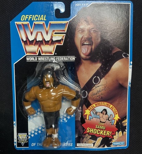 WWF Hasbro Samu Headstrinkers Wrestling Figure Ser...