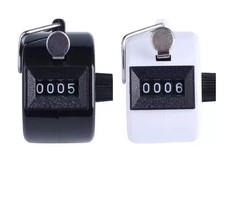 2pcs 4 Digit Counting Manual Hand Tally Number Counter Mechanical Click Clicker