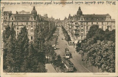 Postcard Frankfurt Kaiserstrasse tram (No.9800)