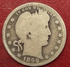 1899-O Barber Quarter. Free Shipping