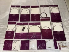 Lot Of 13 NEW - KNIT PICKS Fixed Circular Needles + Emergency Fix Keychain