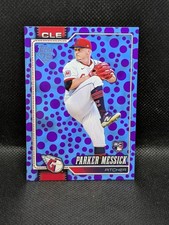 2026 Topps Series 1 Parker Messick #67 Rookie Holiday Blue & Purple Polka Dots
