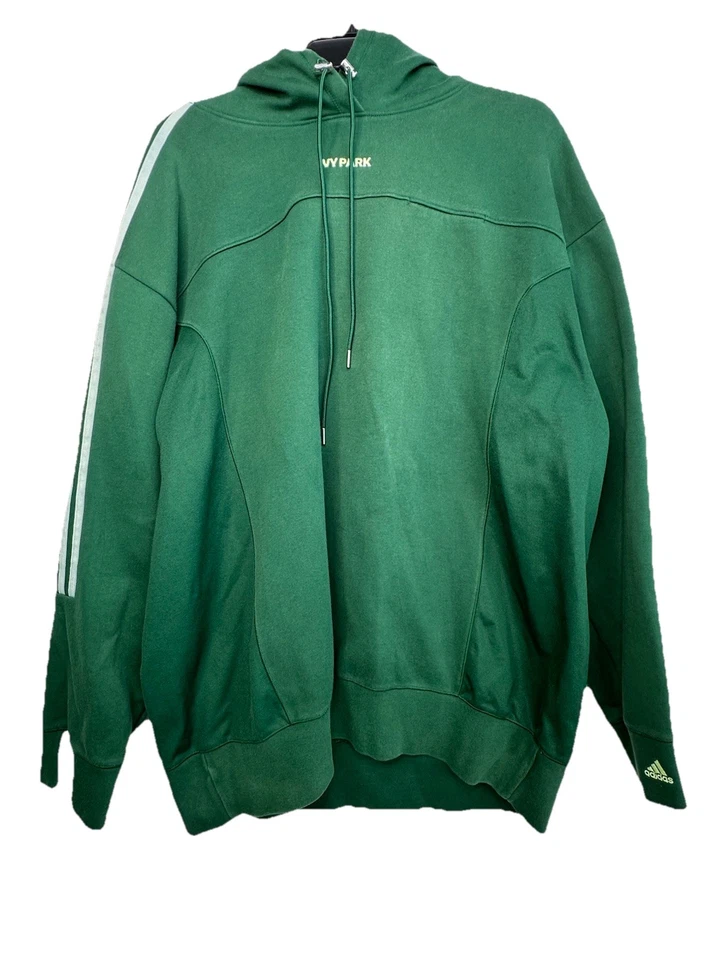 Adidas X Ivy Park Sudadera con Capucha Verde Manga Larga Género Neutro Talla Grande Foto 2 de 4