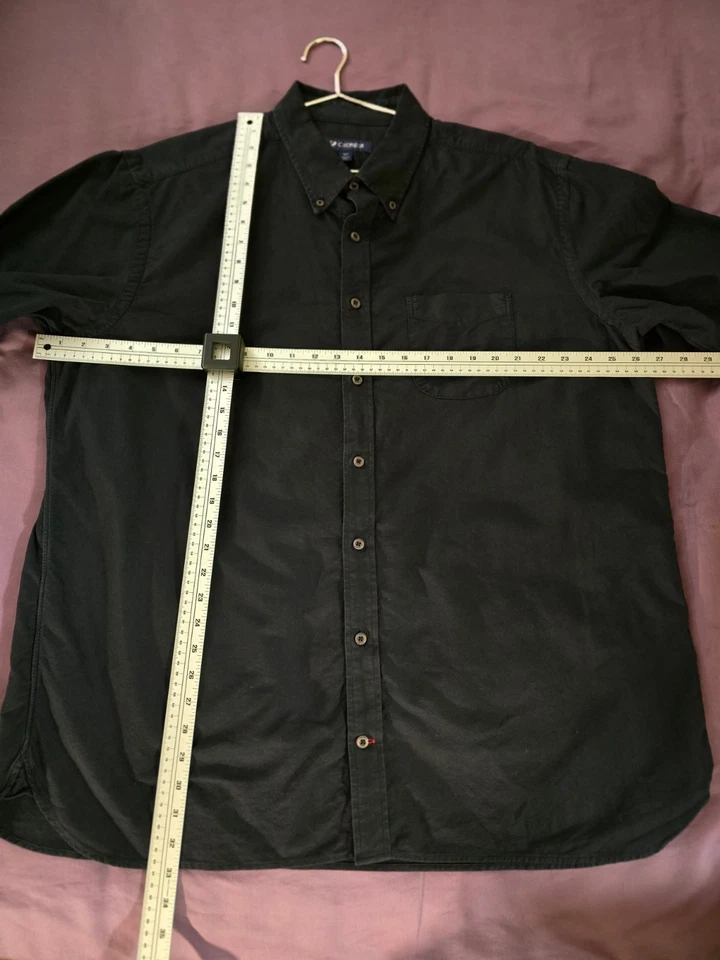 Cremieux Etiqueta Azul Grande y Alto Calce Clásico Sólido Oxford Manga Larga XLT PHANTOM Foto 4 de 4