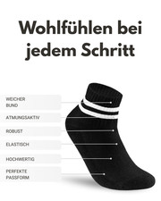 10-100 Paar Tennissocken Quarter Retro Sportsocken Herren Damen Socken Baumwolle