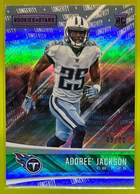 2017 Rookies & Stars Adoree Jackson Longevity /70 #205 RC Titans