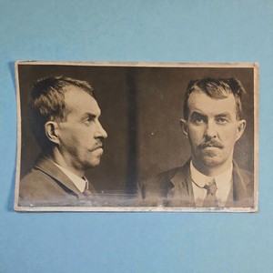 Antique 1909 Mugshot Scranton PA Bureau of Police Burglary Original Photos