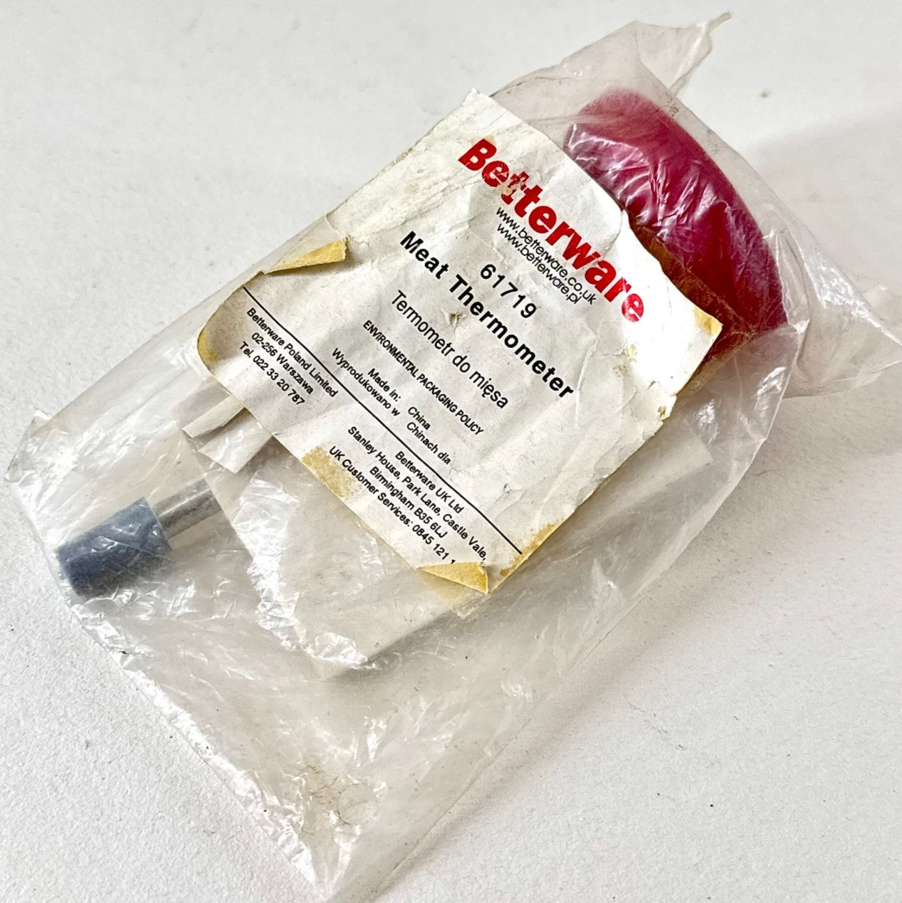 Betterware Meat Thermometer New Sealed Retro Kitchen Cooking Utensil