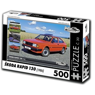 RETRO-AUTA Puzzle Nr. 30 `koda Rapid 130 (1986) 500 Teile