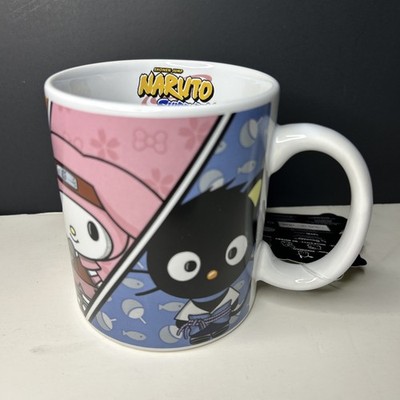 Naruto Shippuden X Hello Kitty & Friends Mug 20oz Ceramic Coffee Mug NEW!