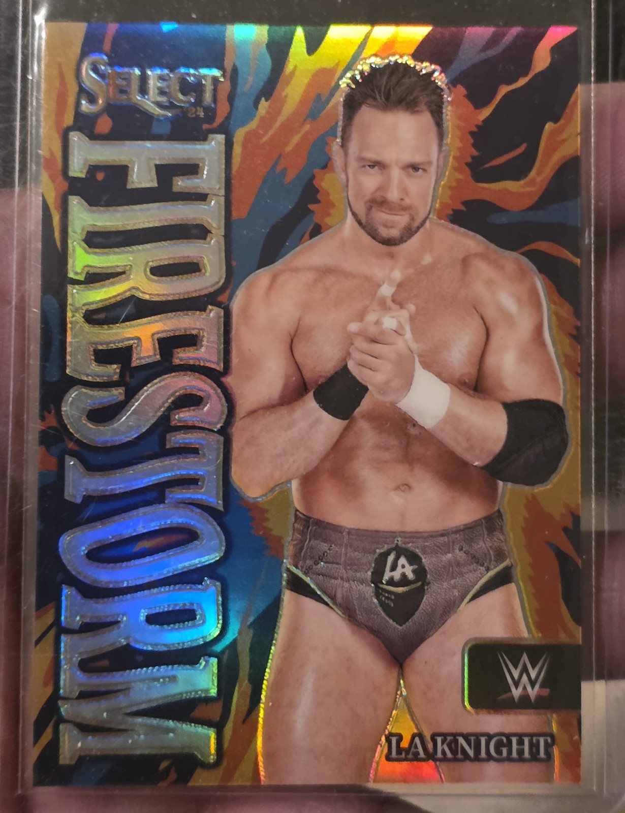 2024 Panini Select WWE LA Knight Firestorm Case Hit SP #2 SmackDown