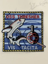 Vintage US Navy USS THRESHER SSN-593 Nuclear-Powered Attack Submarine 5” Patch