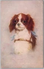 Antique "Princess" Dog Postcard by Kenyon Puppy H85 as is