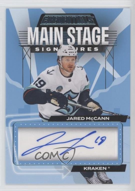 2023 Upper Deck Credentials Main Stage Signatures Jared McCann #MS-MC Auto 1m83