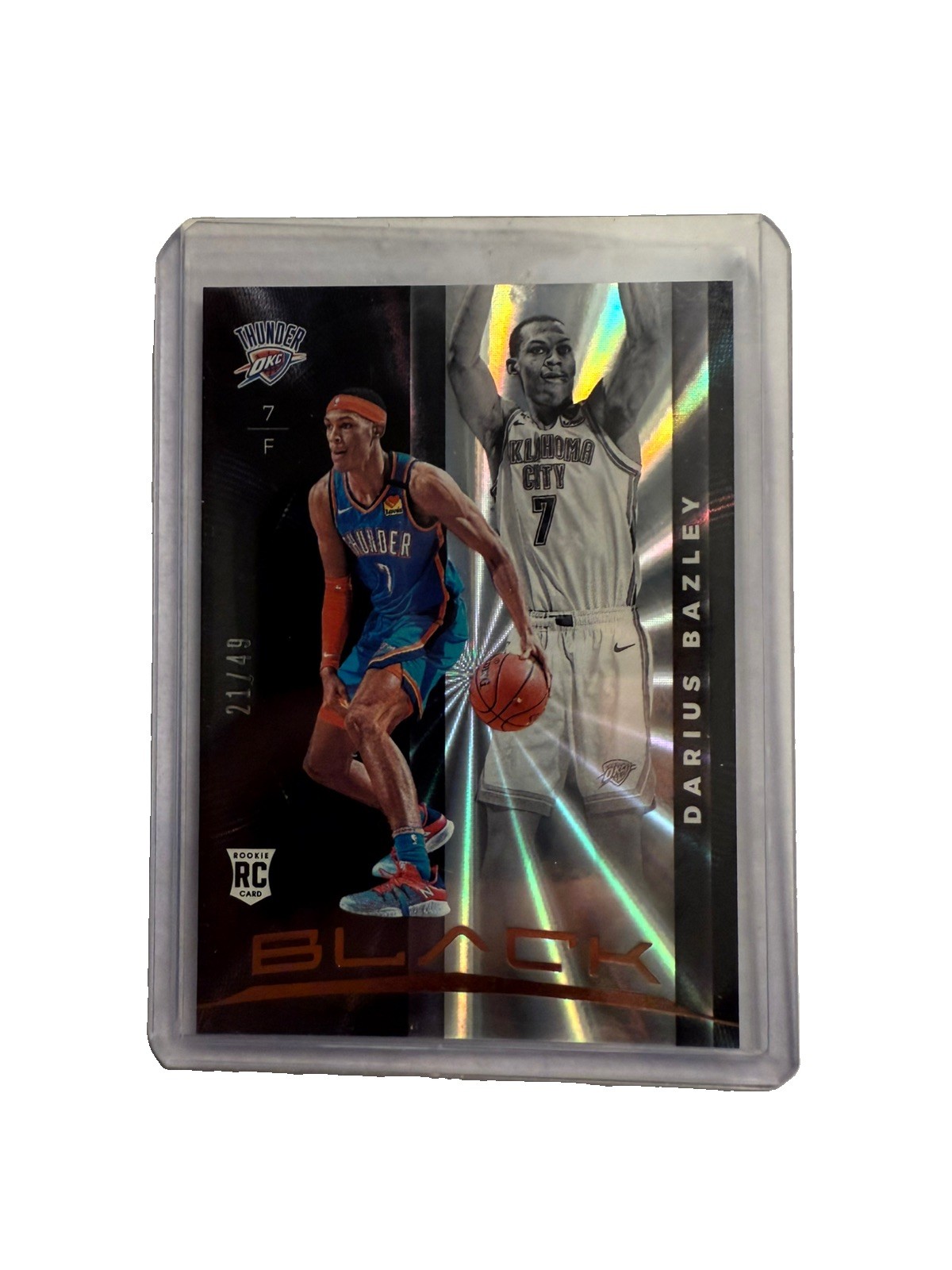 2019-20 Panini Black Rookies Copper /49 Darius Bazley #84 Rookie RC