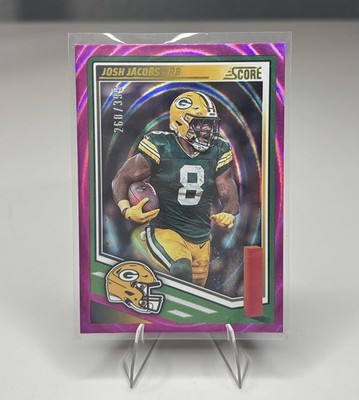 2025 Score Josh Jacobs #190 Pink Ellipse /399 Green Bay Packers