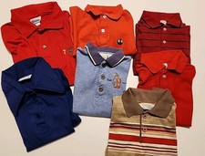 Lot of 7 Vintage 80-90'S ,toModern Striped  solid Collared Shirts Sizes Vary