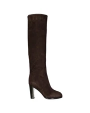 Sergio Rossi Elegant High-Heeled Knee-High Boots for Stylish Looks Women Brown |