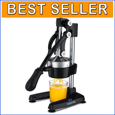 Elite Citrus Juicer with Robust Cast Iron Base   Ideal for Pomegranates & Limes