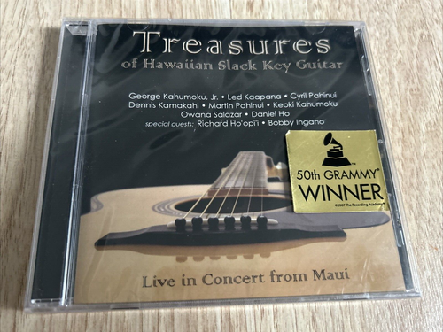 Treasures Of Hawaiian Slack Key Guitar 50th Grammy Winner Live In Concert Maui - Picture 2 of 6