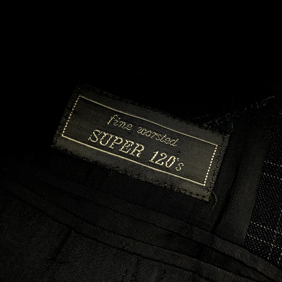 Blazer Salvatore Ferragamo Para Hombres 44 Regular Azul Forrado a Cuadros Abotonado Italia Abrigo Foto 2 de 4