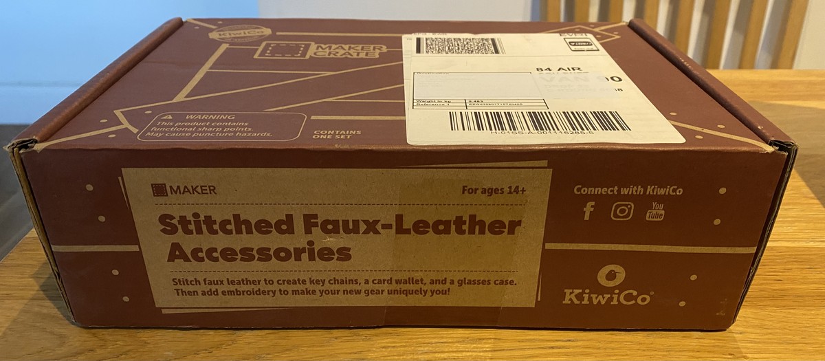 Kiwico Maker Crate crafting kit - Stitched Faux-Leather