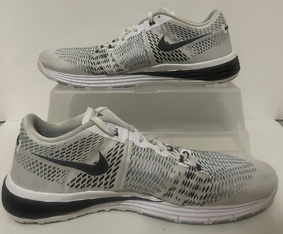 Nike Mens Lunar Caldra 803879-100 White Grey Running Shoes Sneakers Size 13