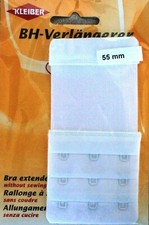 Reggiseno Prolunga Estensione Estensioni 3 Volte Regolabile 5,5cm 3Haken Bianco