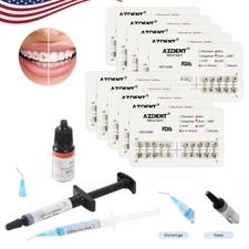 Dental Orthodontic Brackets Mini Roth/MBT.022 345Hook/Ortho Bonding Adhesive kit