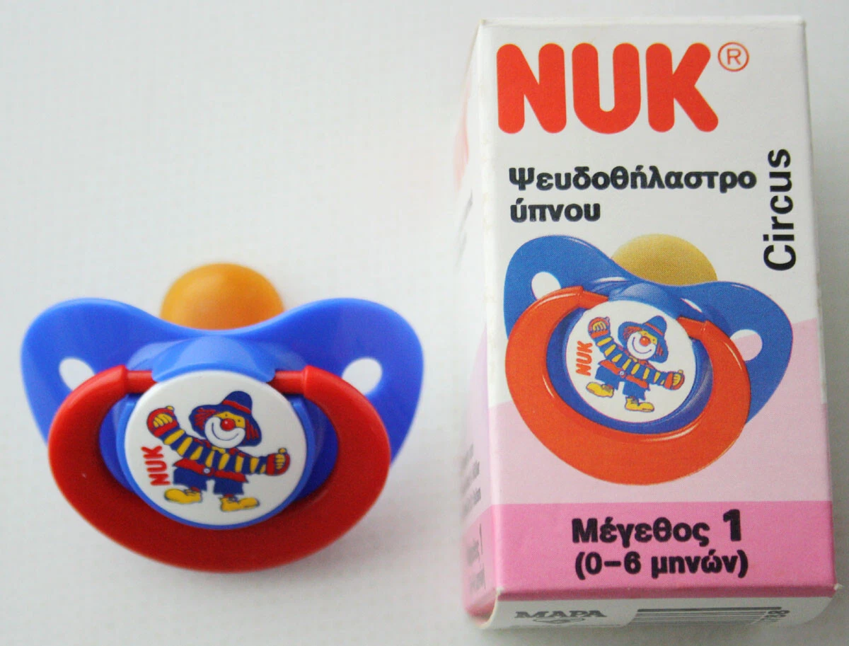 VINTAGE 90's NUK CIRCUS SLEEP TIME SOOTHER BABY PACIFIER 0-6 Months GERMANY NEW!
Opens in a new wind