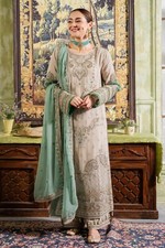 Embroidered Chiffon Pakistani Suit   Designer Wedding  Bollywood Party Wear