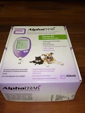 AlphaTrak 2 Blood Glucose Starter Kit Diabetes Dogs Cats Monitor No Test Strips