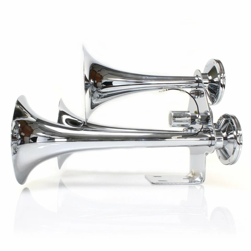 Bocina de tren apilada trompeta El Jefe 3 con bocinas de gatillo de válvula TRGH168 Foto 3 de 3