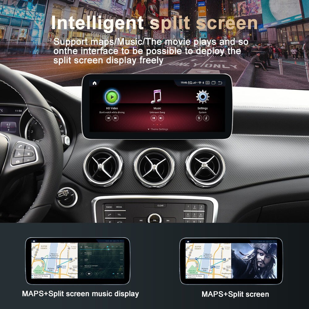 12.3 Inch Android Auto Car Radio For Mercedes A/CLA/GLA/G-Class (2013-2015) - Wireless CarPlay, Touch Screen, Linux 4.5 System - View #2