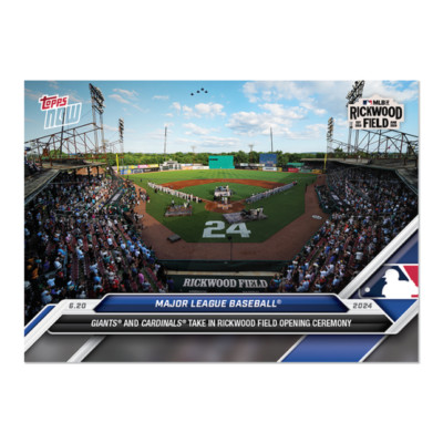 2024 Topps Now 320 Rickwood Field Game SF Giants STL Cardinals Mays PR 3760