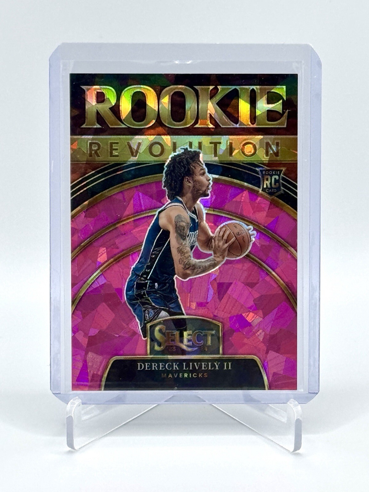 2023-24 Panini Select Rookie Revolution Dereck Lively II RC Prizm Pink Ice /99