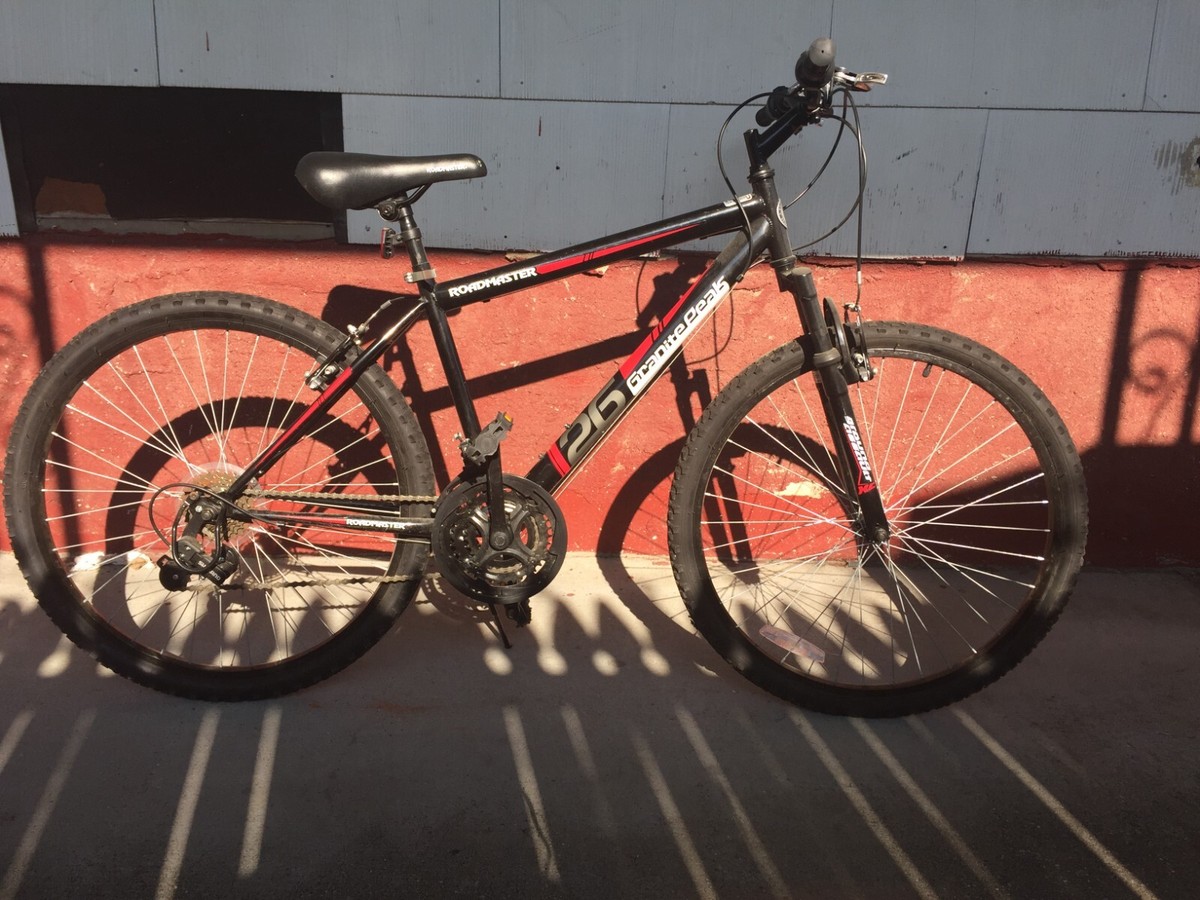 ROADMASTER Granite Peak Mountain Bike for Men Black/Blue