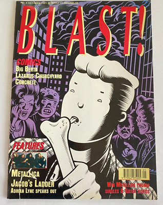 Vtg BLAST Magazine No. 5 Oct. 1991 Big Berta British Comic John Brown Publishing