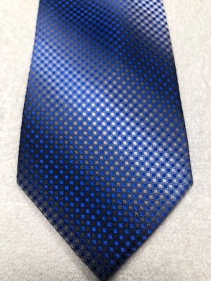 EXIST MENS TIE BLUE AND WHITE 4 X 60 NWT