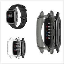 TPU Protective Case Watch Screen Skin Cover Frame For Garmin Venu Sq Watch