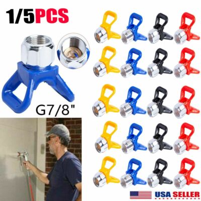 1/5PCS Airless Paint Spray Gun Tip Nozzle Guard Seat For Titan Wagner Sprayer