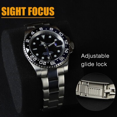 20mm Glidelock Uhrenarmband für Rolex Submariner Daytona GMT II Datejust Daydate