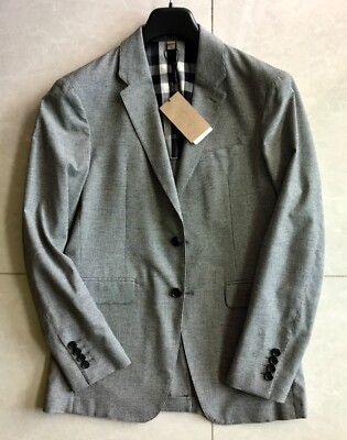 $895 Authentic BURBERRY LONDON ENGLAND Checkered Casual Sports Blazer  Jacket