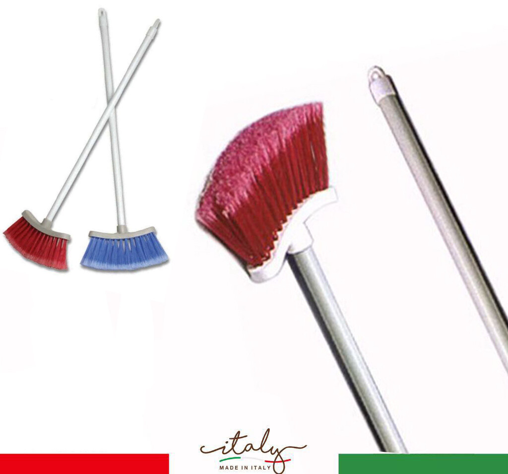 Scopa Mini Per Bambini La Briantina - Con Setole Piumate, Manico 65 Cm, Colore Casuale - Foto 2