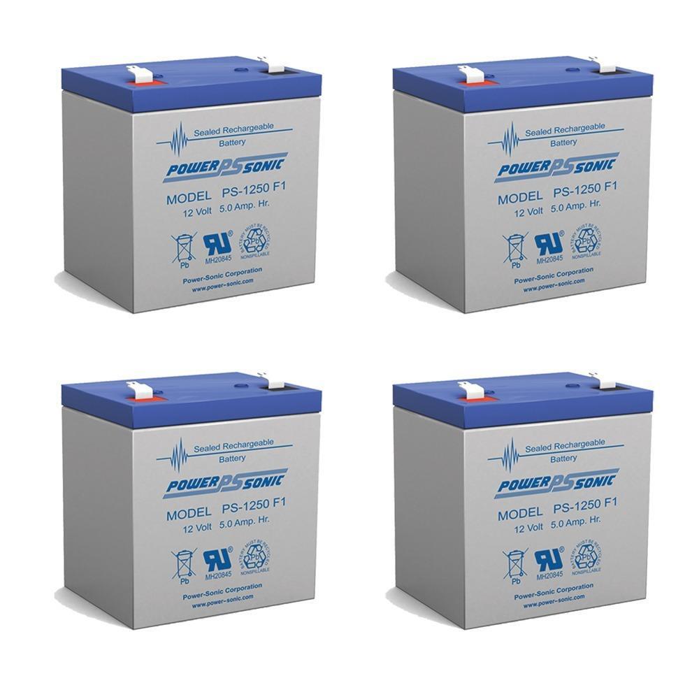 PowerSonic 12V 5AH Battery Replaces FireLite MP12 Emergency Lighting