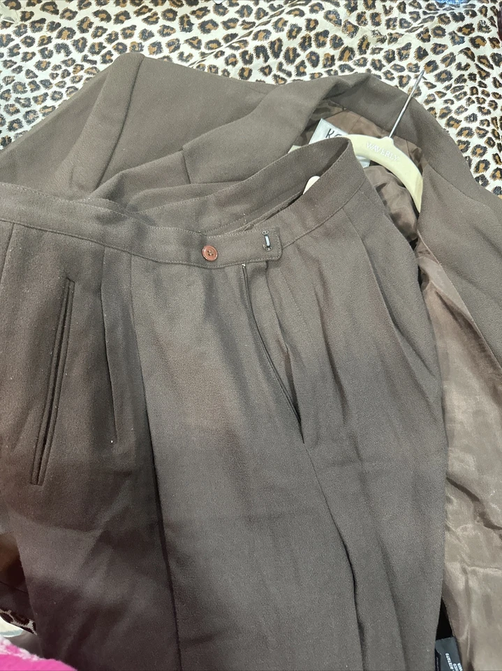 复古 Kasper 适用于 A.S.L 套装 100%羊毛 — 第 3/4 张图片